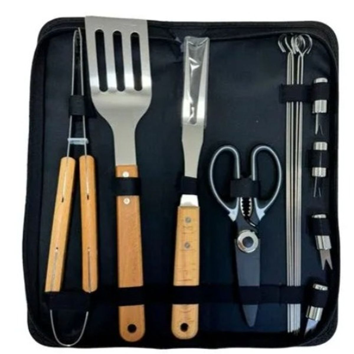 GENERICO - Set Utensilios Parrillero x15 Pzas cEstuche