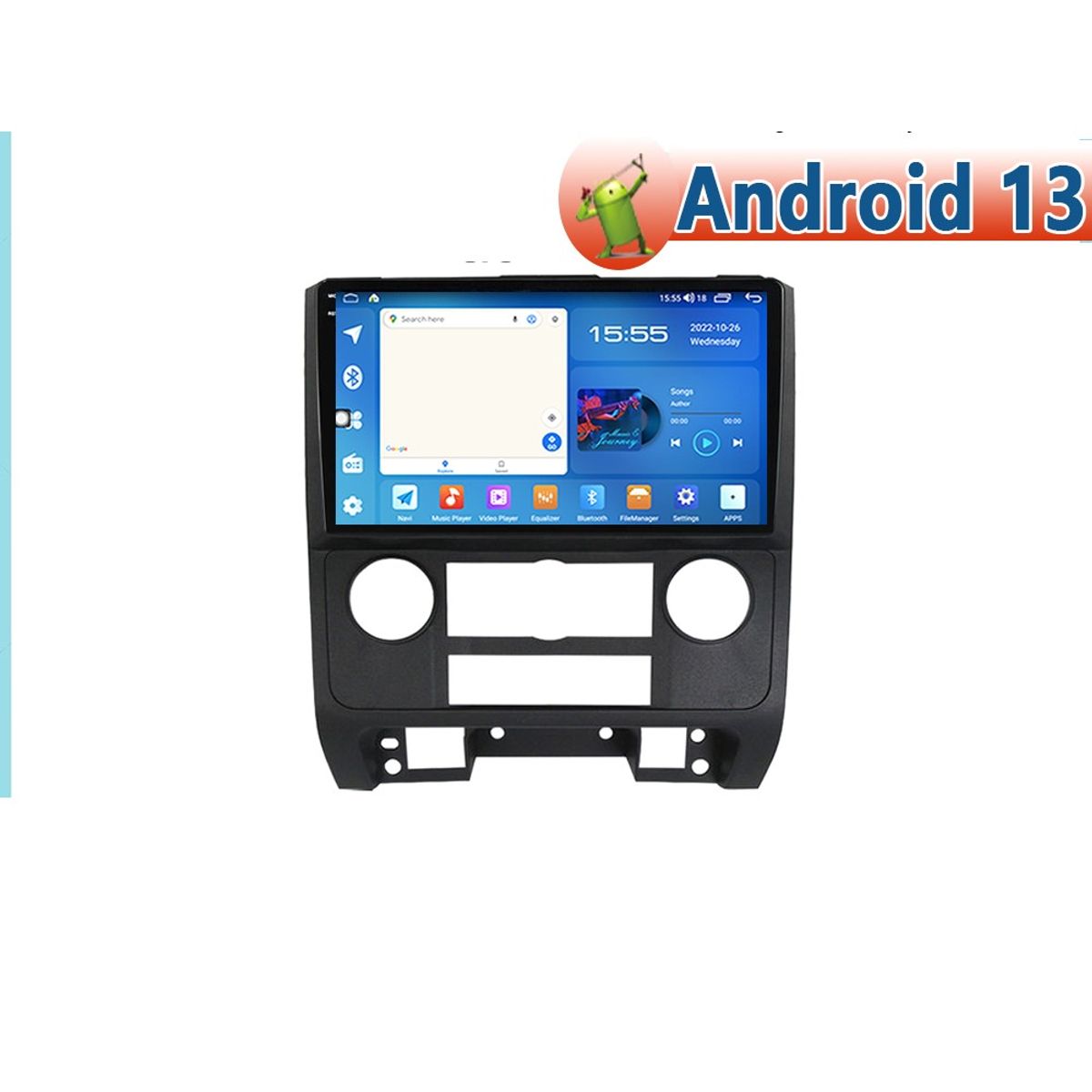 GENERICO - Autoradio Android 4+64GB Ford Escape 2007-2012 8Nucleos +Entrada Sim