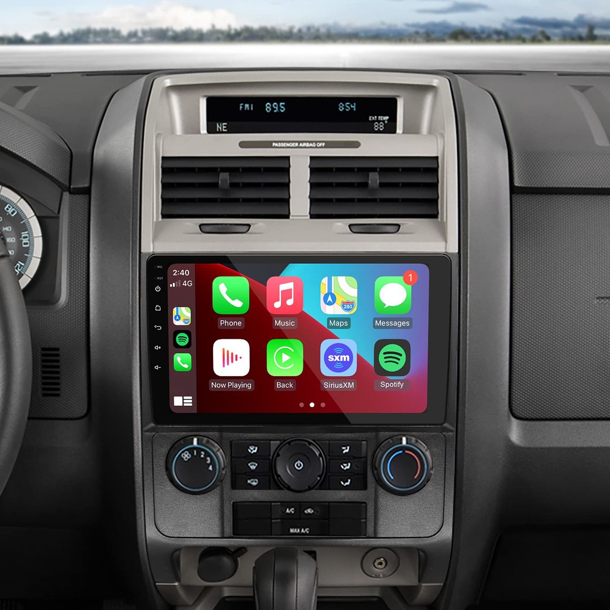 GENERICO - Autoradio Android 4+64GB Ford Escape 2007-2012 8Nucleos +Entrada Sim