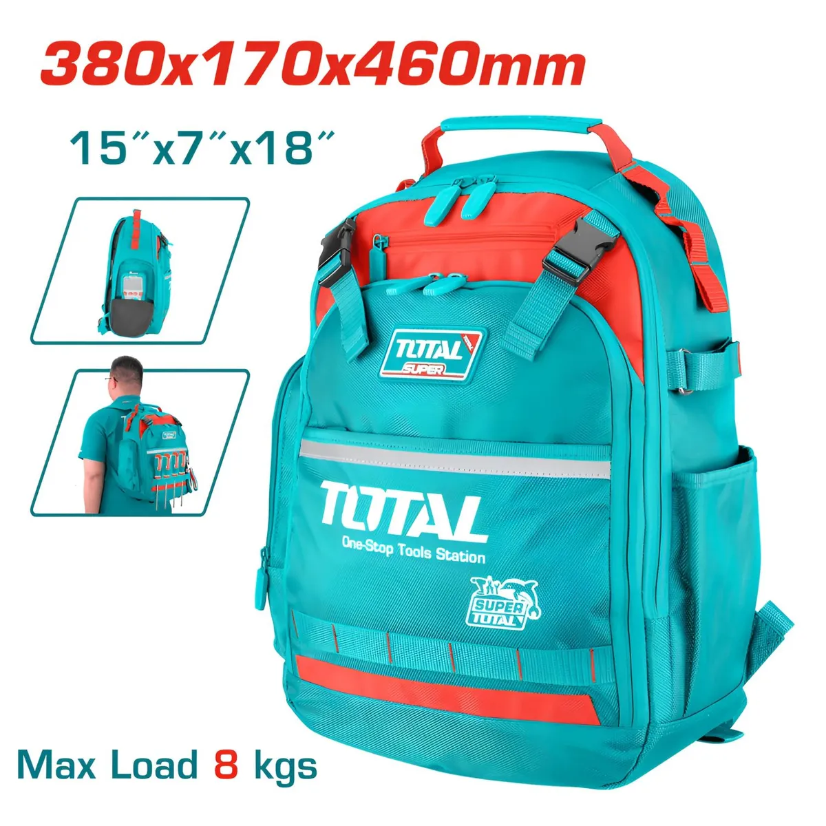 TOTAL TOOLS - Mochila Porta Herramientas Total - THBP02025