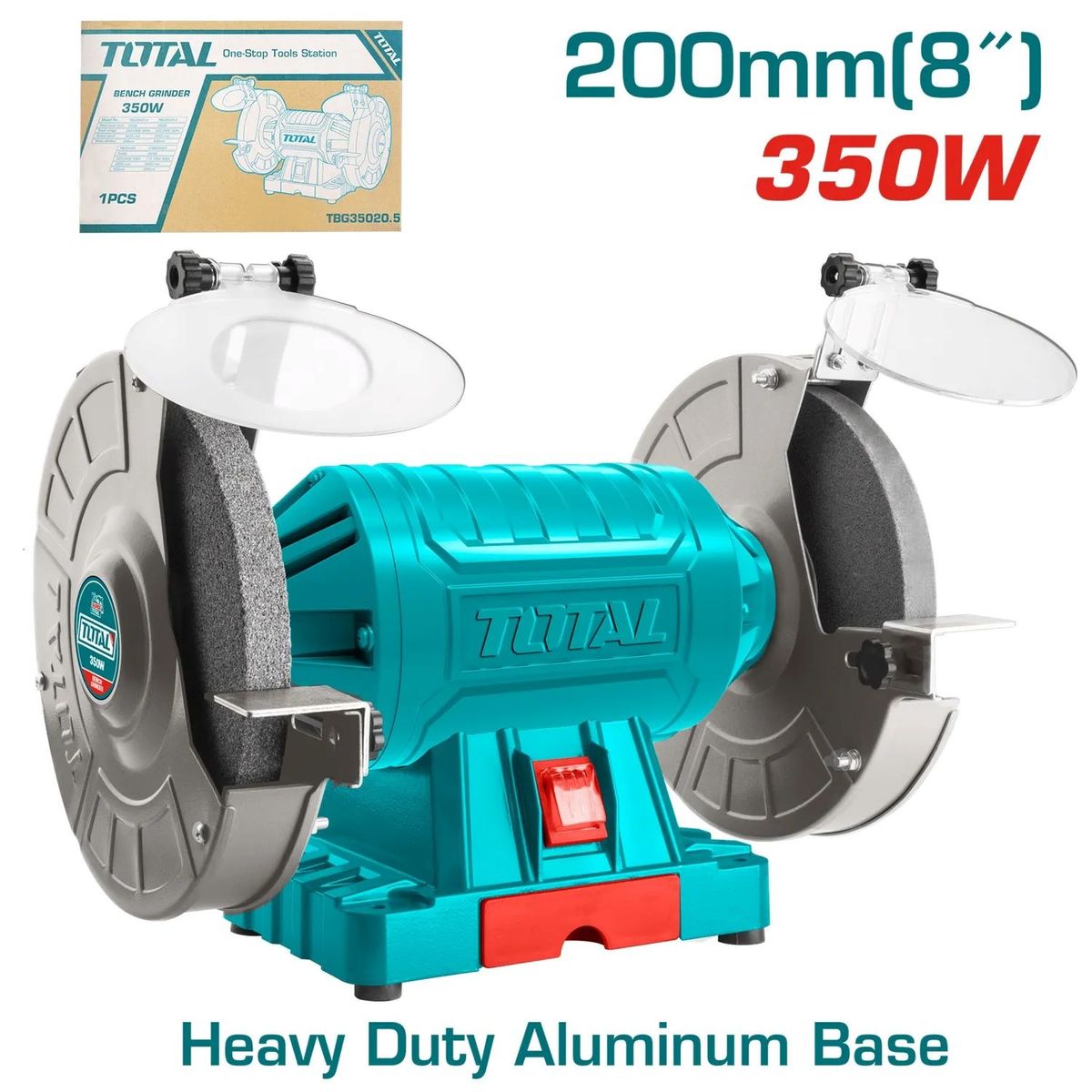 TOTAL TOOLS - Esmeril De Banco 8 Pulgadas 350w Total - TBG35020.5