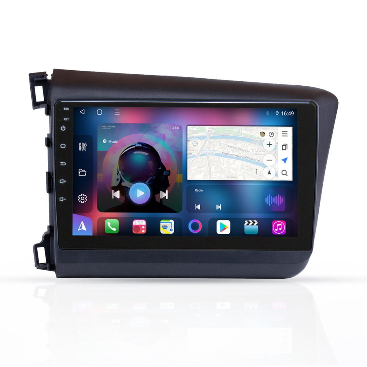 GENERICO - Autoradio Android 4+64GB  Honda Civic 2012-2016    8Nucleos +Entrada Sim