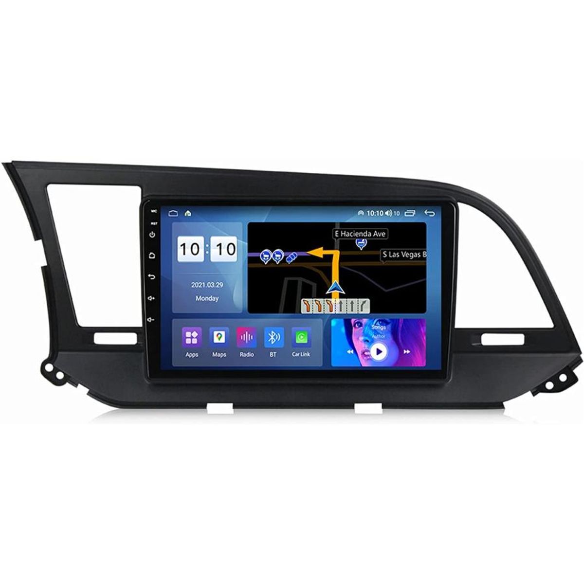 GENERICO - Autoradio Android 4+64GB Hyundai Elantra 2016-2018 8Nucleos +Entrada Sim