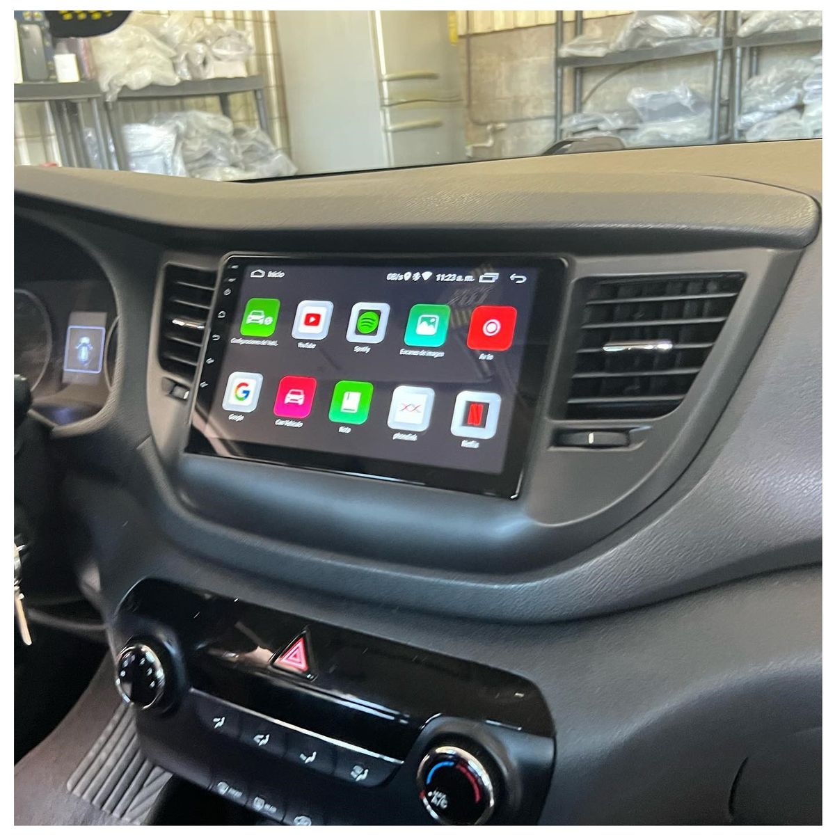 GENERICO - Autoradio Android 4+64GB Hyundai Tucson 2016-2018 8Nucleos +Entrada Sim