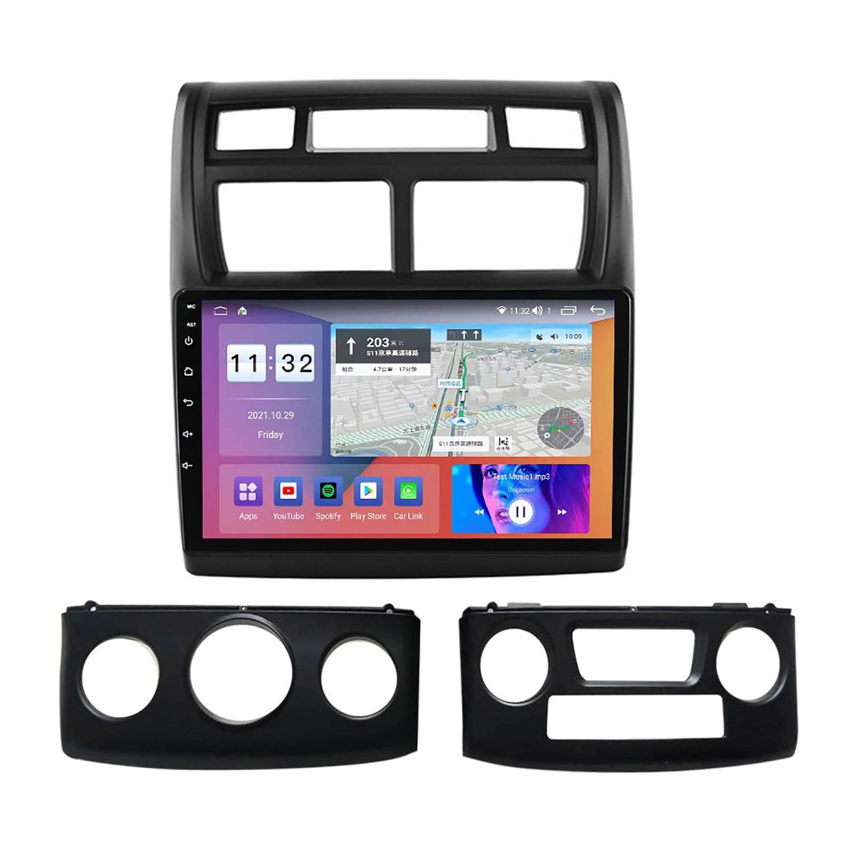 GENERICO - Autoradio Android 4+64GB Kia Sportage 2005-2010 8Nucleos +Entrada Sim