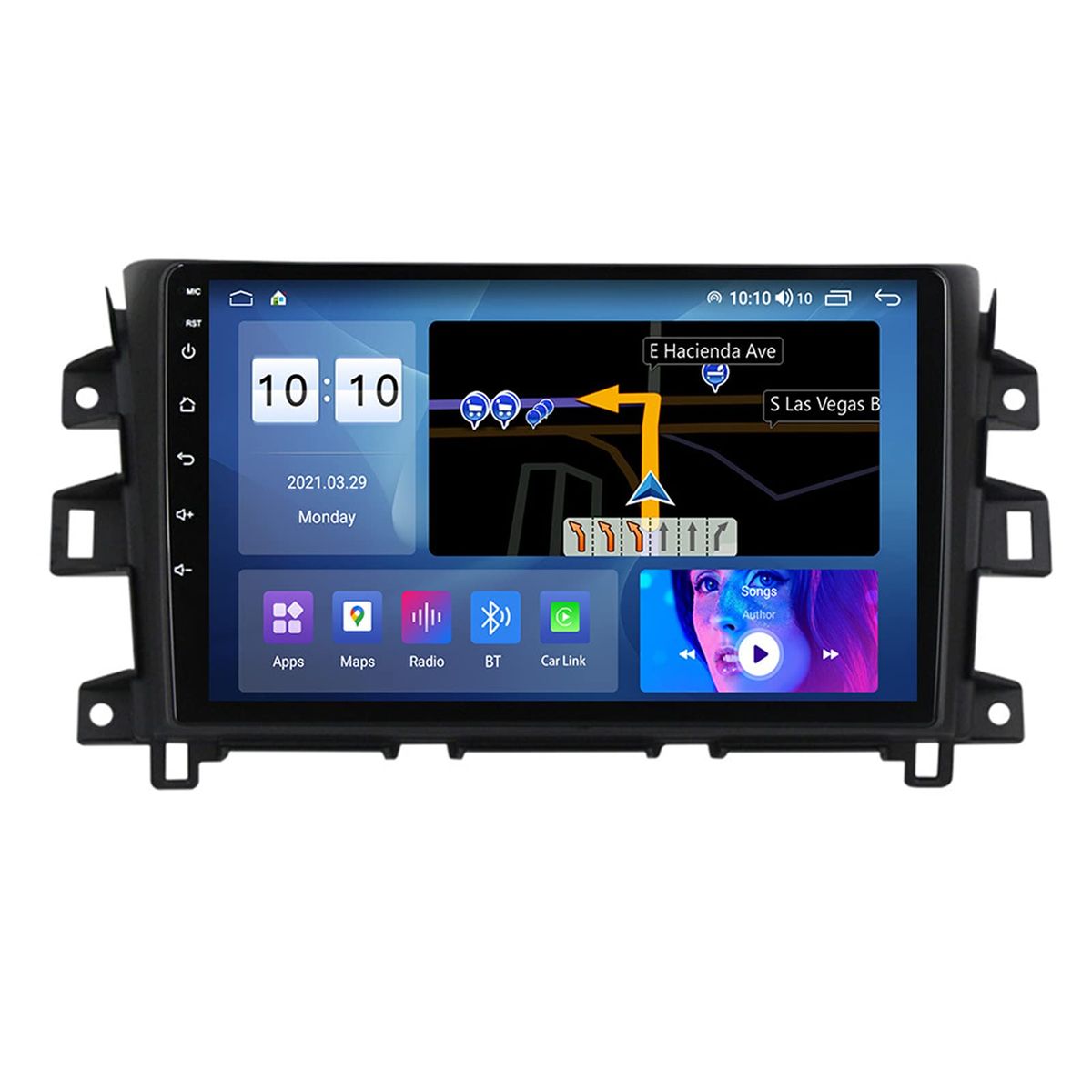 GENERICO - Autoradio Android 4+64GB Nissan Navara NP300 2014-2015 8Nucleos +Entrada Sim