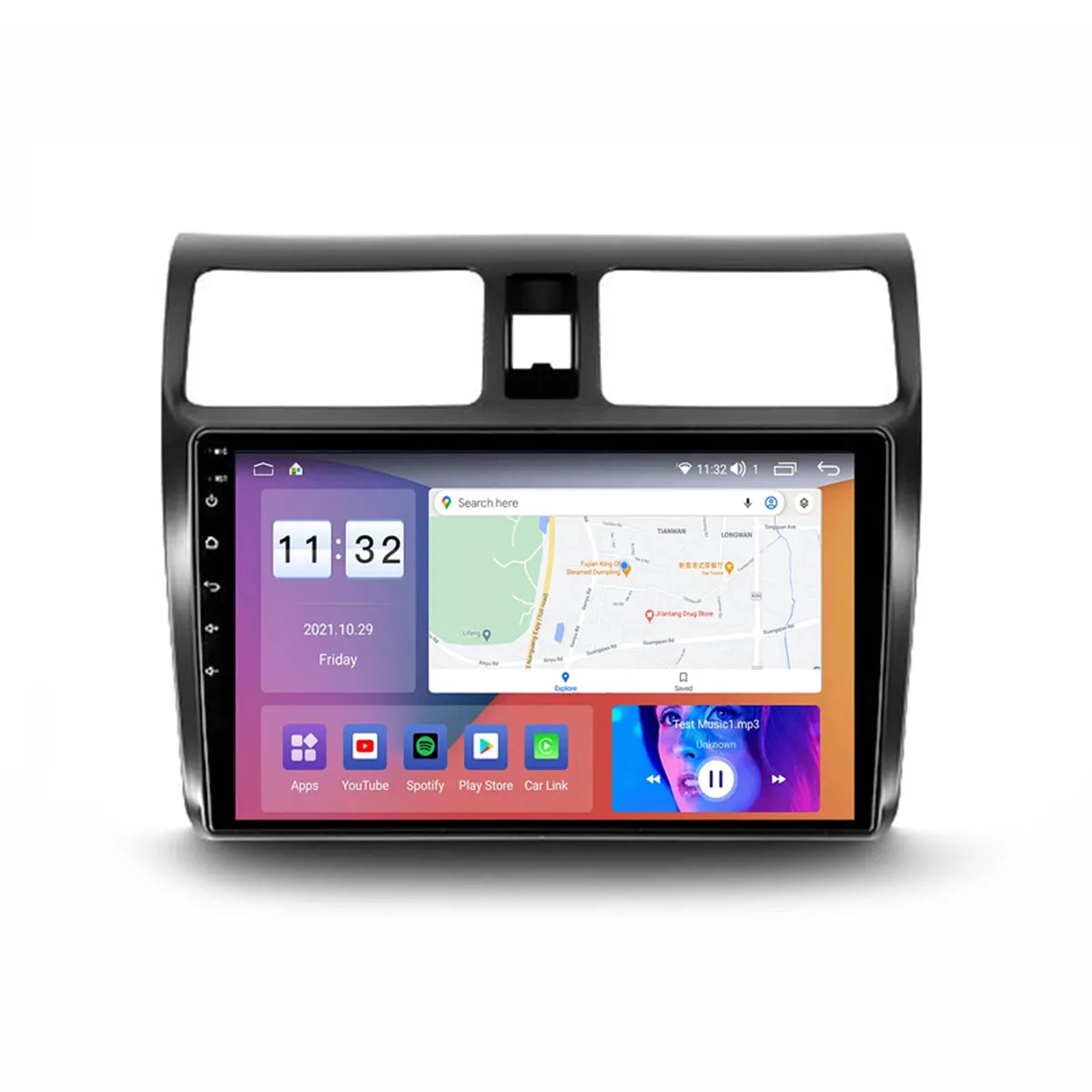 GENERICO - Autoradio Android 4+64GB Suzuki Swift 2004-2011 8Nucleos +Entrada Sim