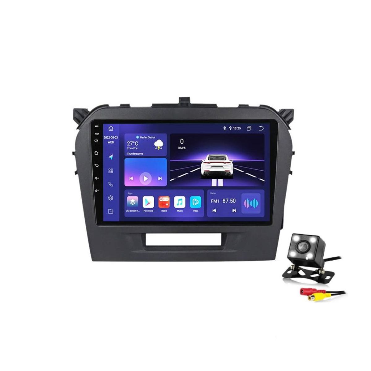 GENERICO - Autoradio Android 4+64GB Suzuki Vitara 2015-2021 8Nucleos +Entrada Sim