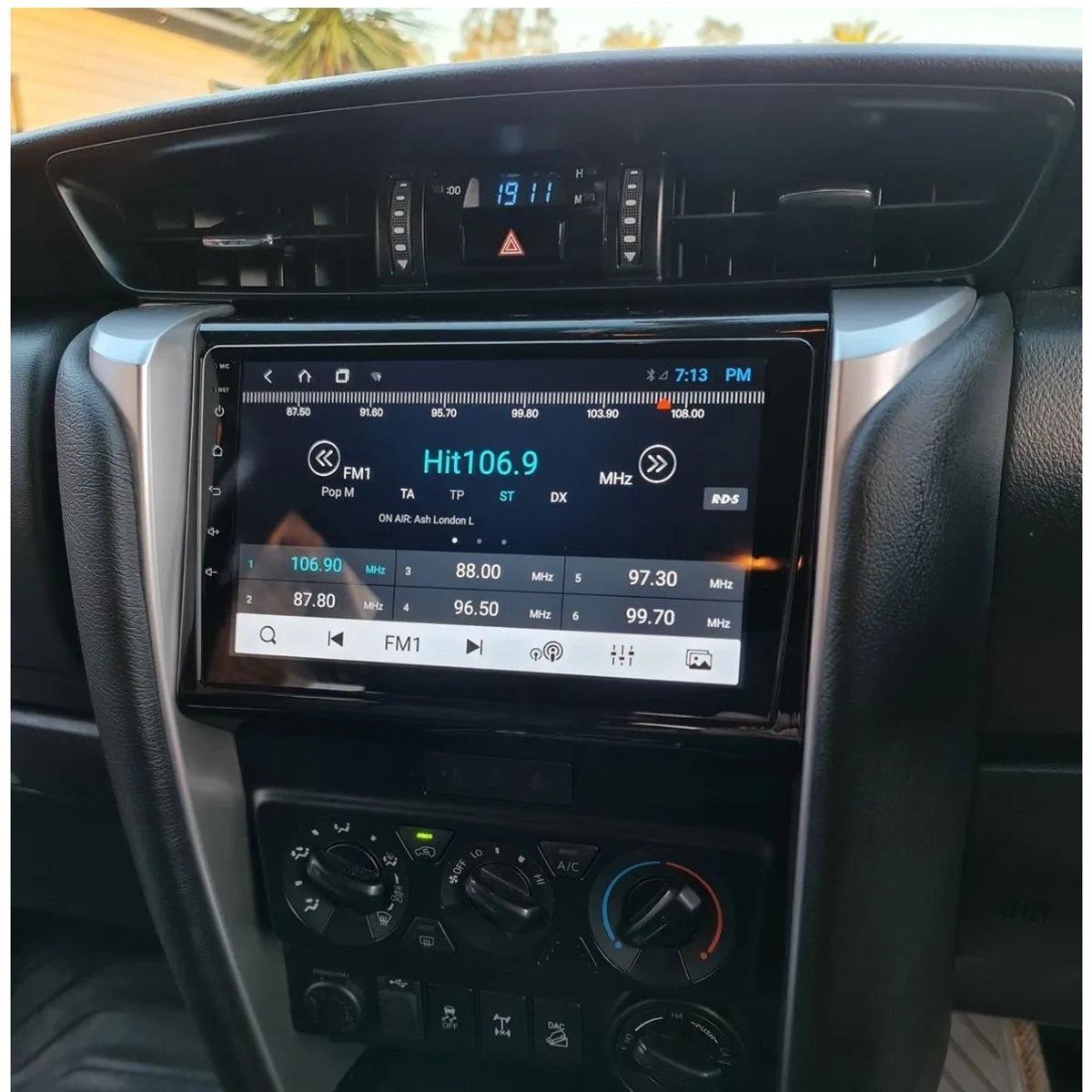 GENERICO - Autoradio Android 4+64GB Toyota Fortuner 2016-2021 8Nucleos +Entrada Sim