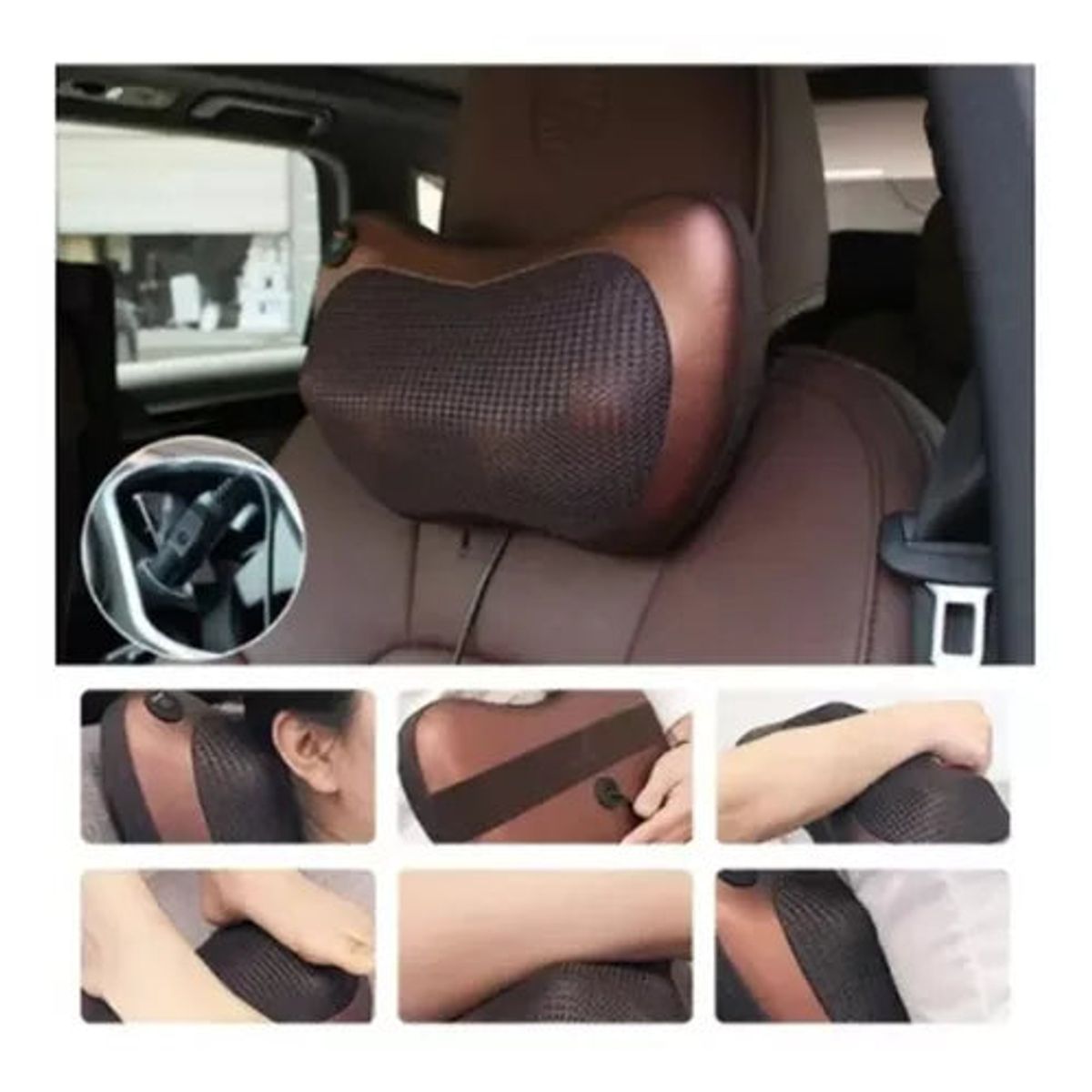 GENERICO - Cojin Masajeador Electrico para Auto