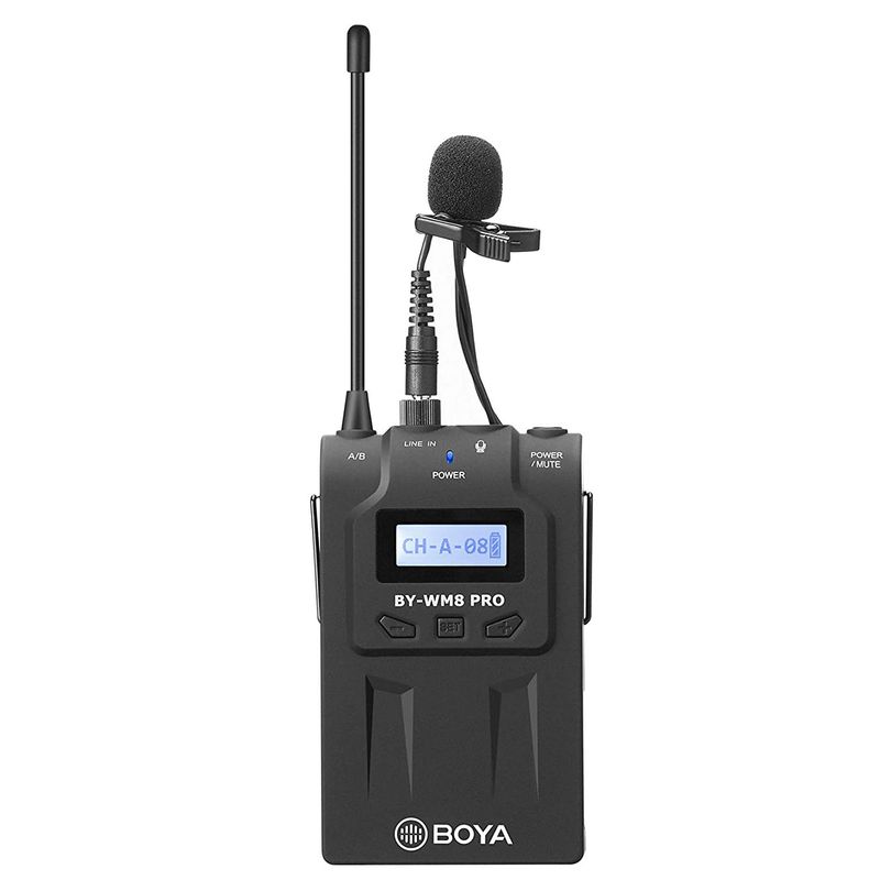 BOYA - BOYA - BY-WM8 PRO-K1 UHF - SOLO Micrófono omnidireccional lavalier