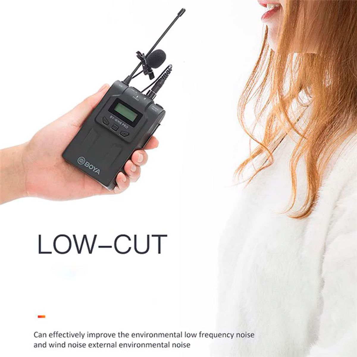 BOYA - BOYA - BY-WM8 PRO-K1 UHF - SOLO Micrófono omnidireccional lavalier