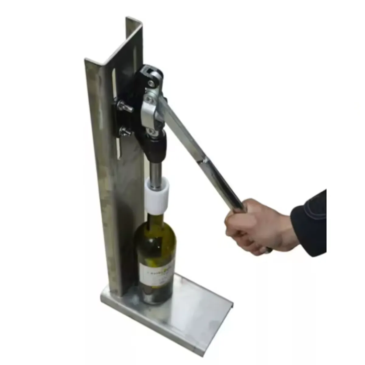 GENERICO - ENCORCHADORA PROFESIONAL MANUAL BASE INOXIDABLE 2POM MUY PRÁCTICA