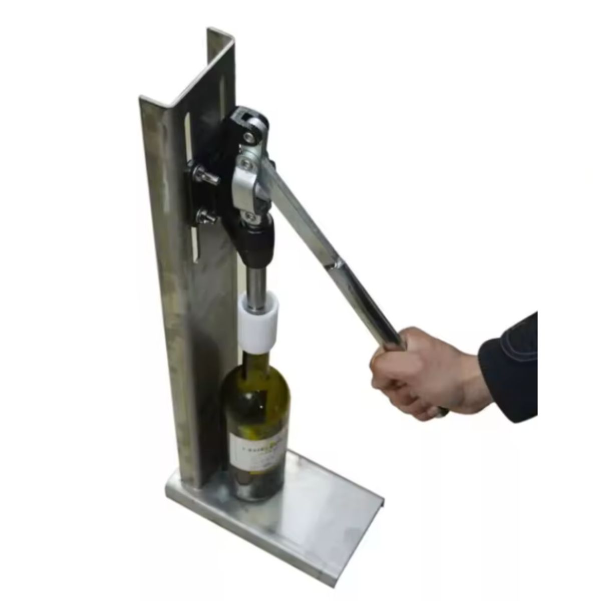 GENERICO - ENCORCHADORA PROFESIONAL MANUAL BASE INOXIDABLE 304 2POM MUY PRÁCTICA