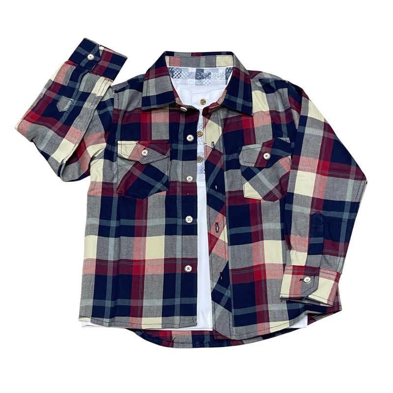 GENERICO - Camisa + Polo Olivier para Niño 100% Algodón