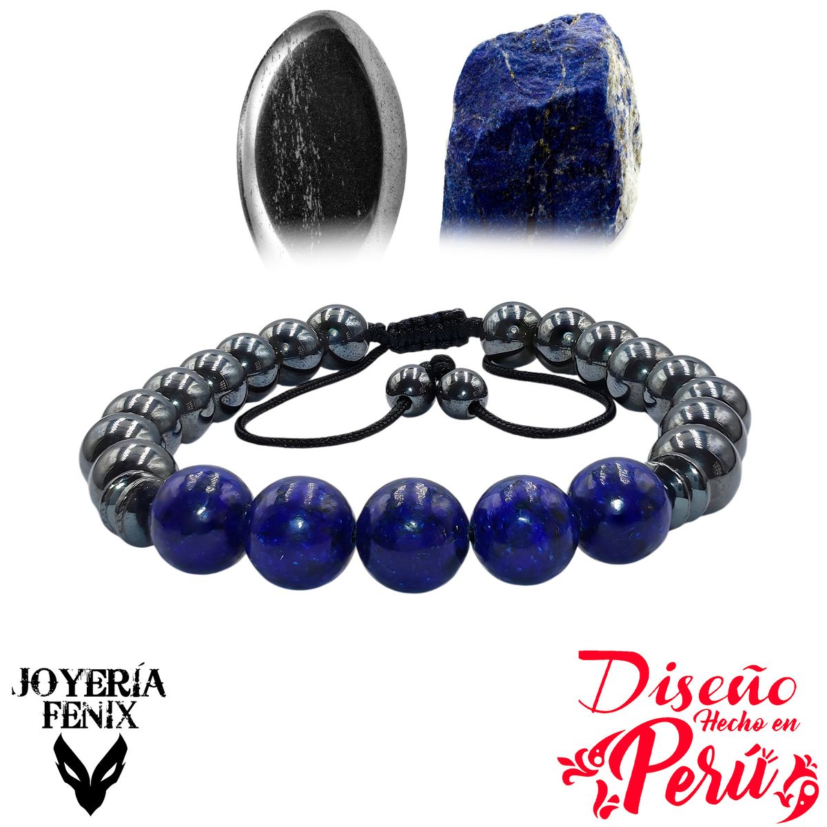 JOYERIA FENIX - Pulsera Doble Protección Hematite - Joyería Fenix