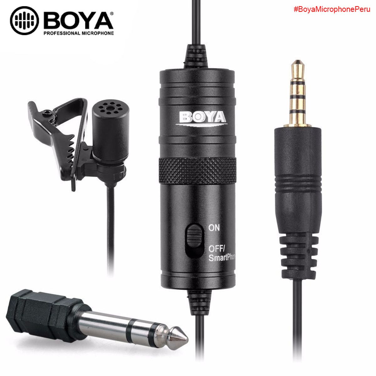 BOYA - BOYA - BY-M1 - Micrófono perchero lavalier ORIGINAL para foto y video