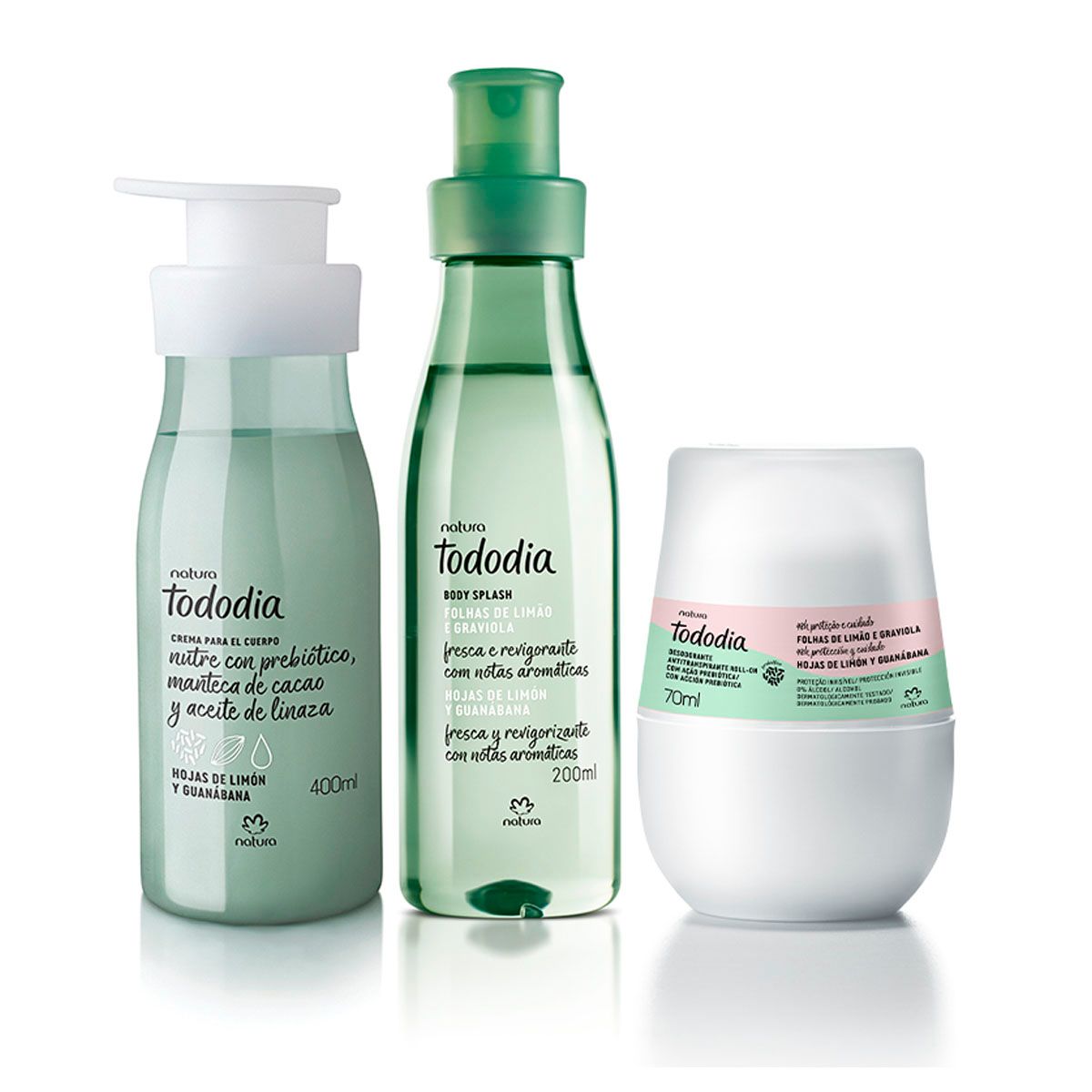 NATURA - Tododia Hojas de Limón y Guanábana Crema Spray y Deo