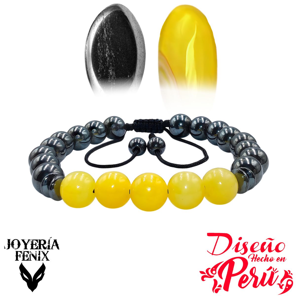 JOYERIA FENIX - Pulsera Doble Protección Hematite - Joyería Fenix