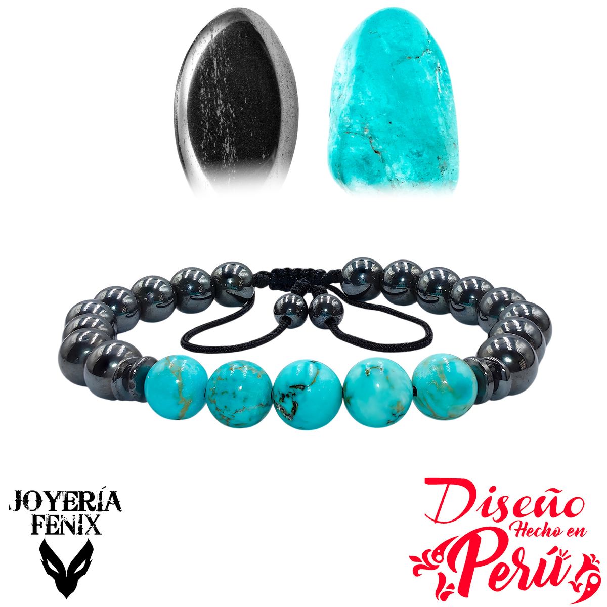 JOYERIA FENIX - Pulsera Doble Protección Hematite - Joyería Fenix