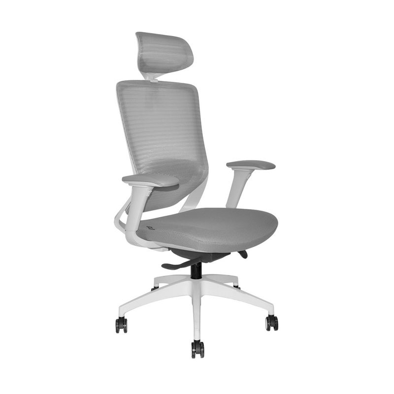 OFIDEAS - Silla Ergonómica Reclinable Brazo 4d Loop Gris Ofideas