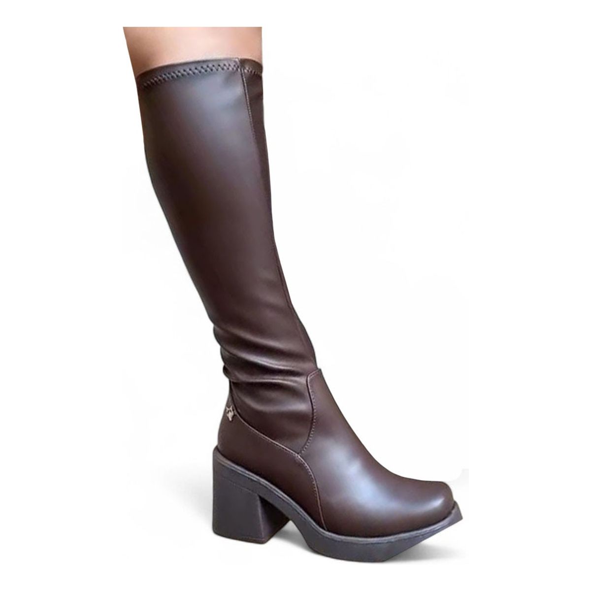 GENERICO - Botin Mujer Latex Taco 7 2086L-75 Color Marron