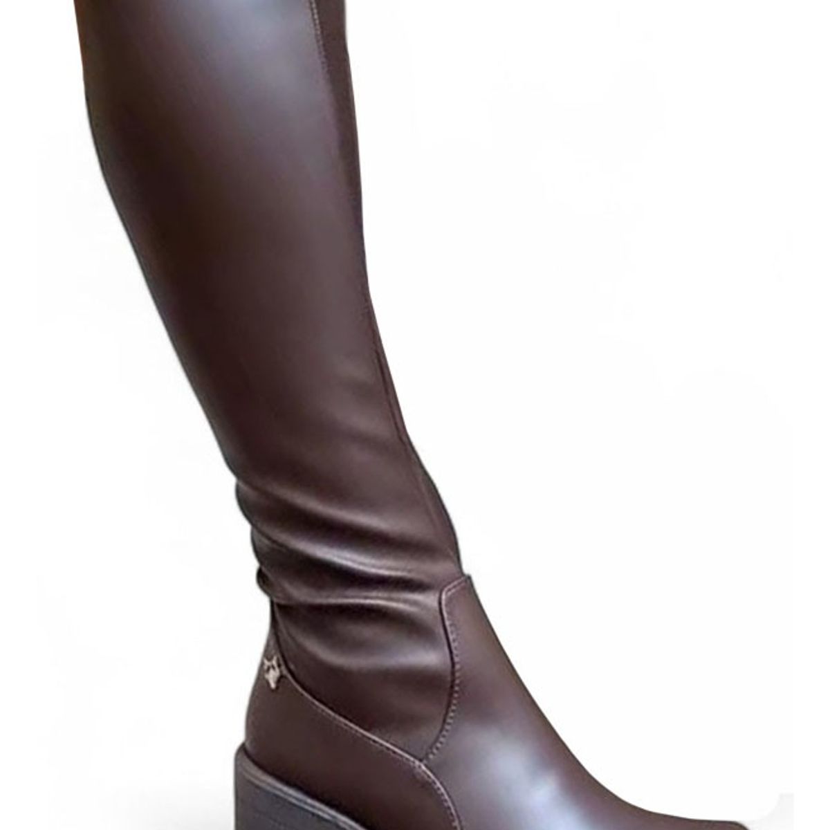 GENERICO - Botin Mujer Latex Taco 7 2086L-75 Color Marron