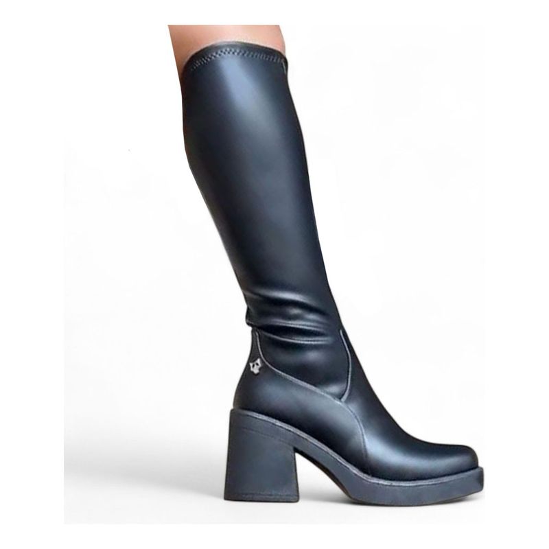 GENERICO - Botin Mujer Latex Taco 7 2086L-75 Color Negro