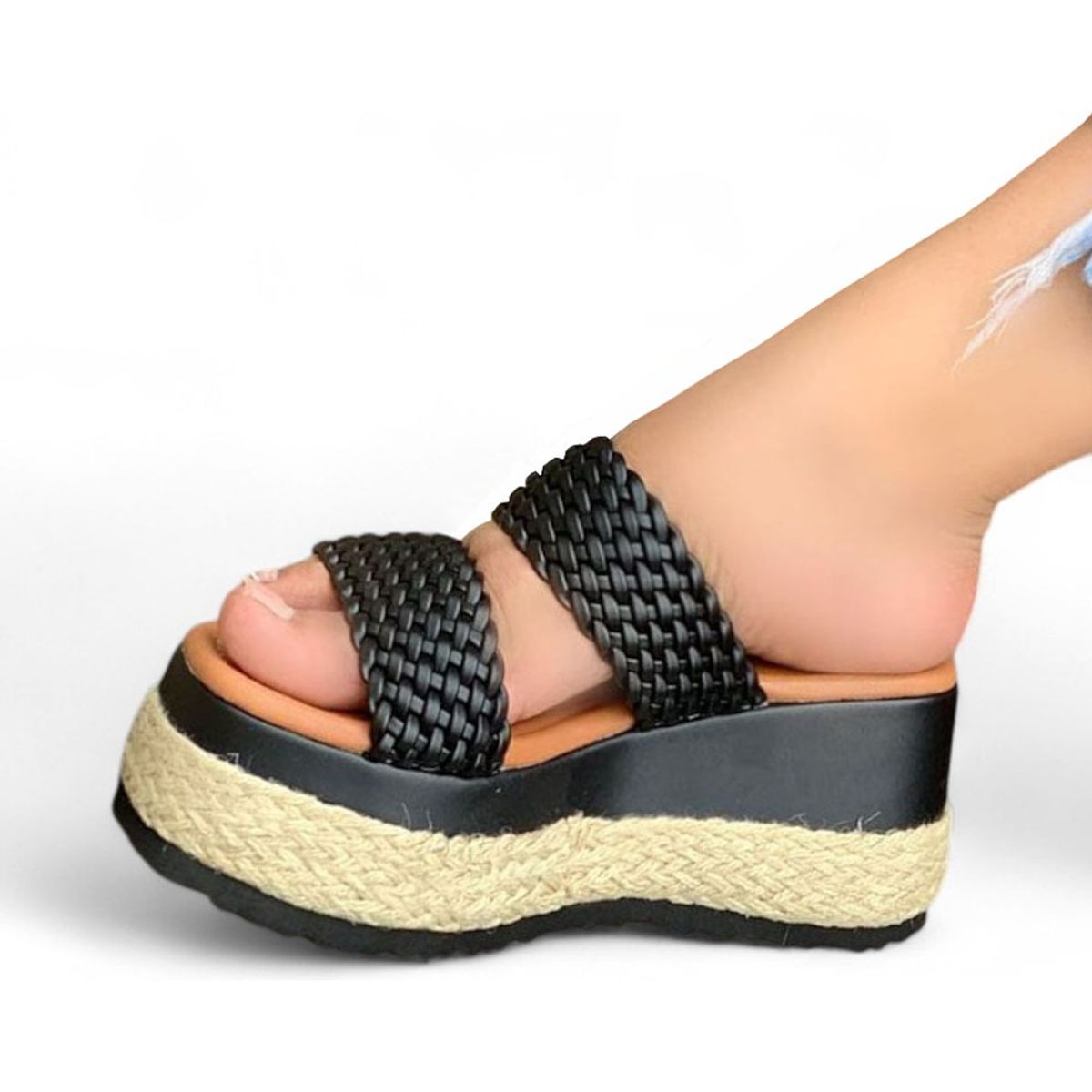 GENERICO - Sandalia Mujer Planta Pu 2086L-58 Color Negro