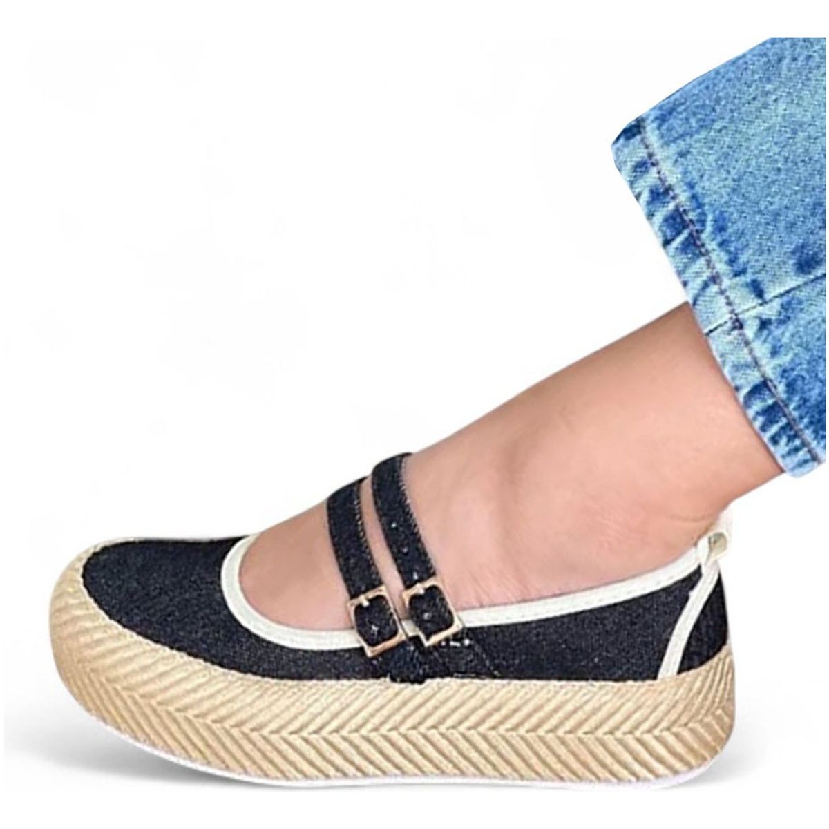 GENERICO - Sandalia Mujer Casual 2086L-48 Color Negro