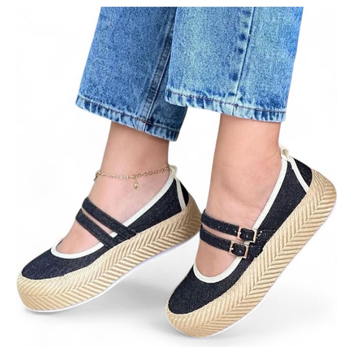 GENERICO - Sandalia Mujer Casual 2086L-48 Color Negro