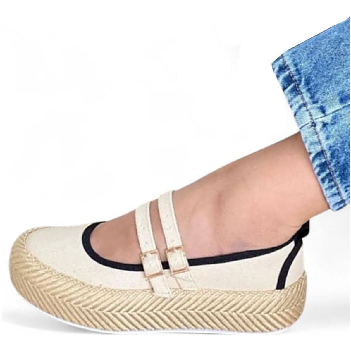 GENERICO - Sandalia Mujer Casual 2086L-48 Color Beige