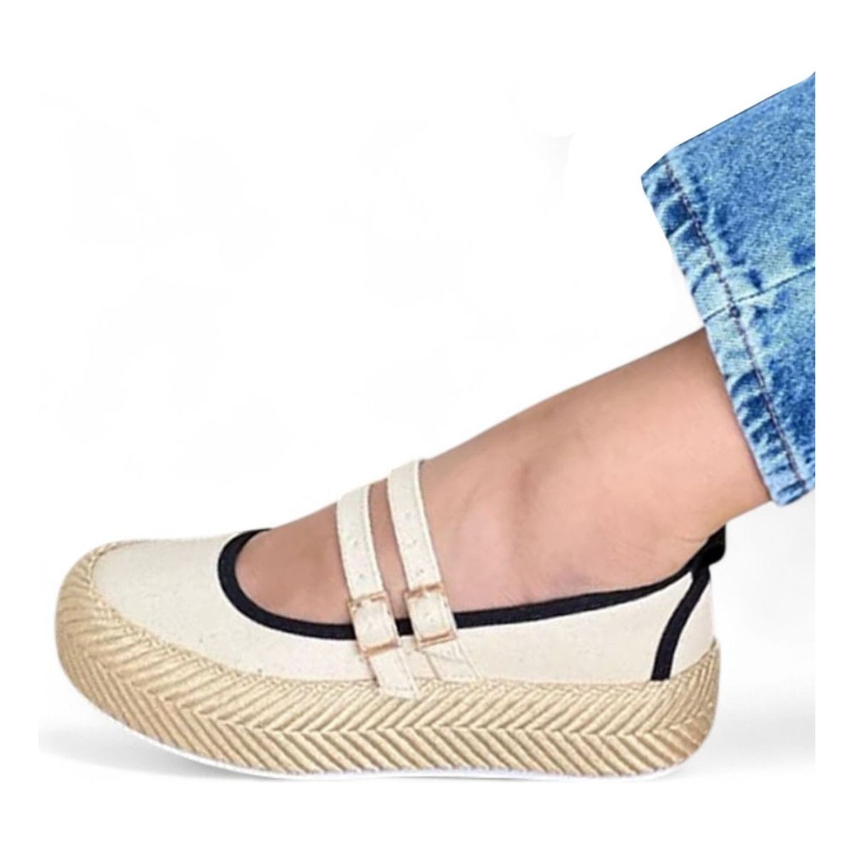 GENERICO - Sandalia Mujer Casual 2086L-48 Color Beige