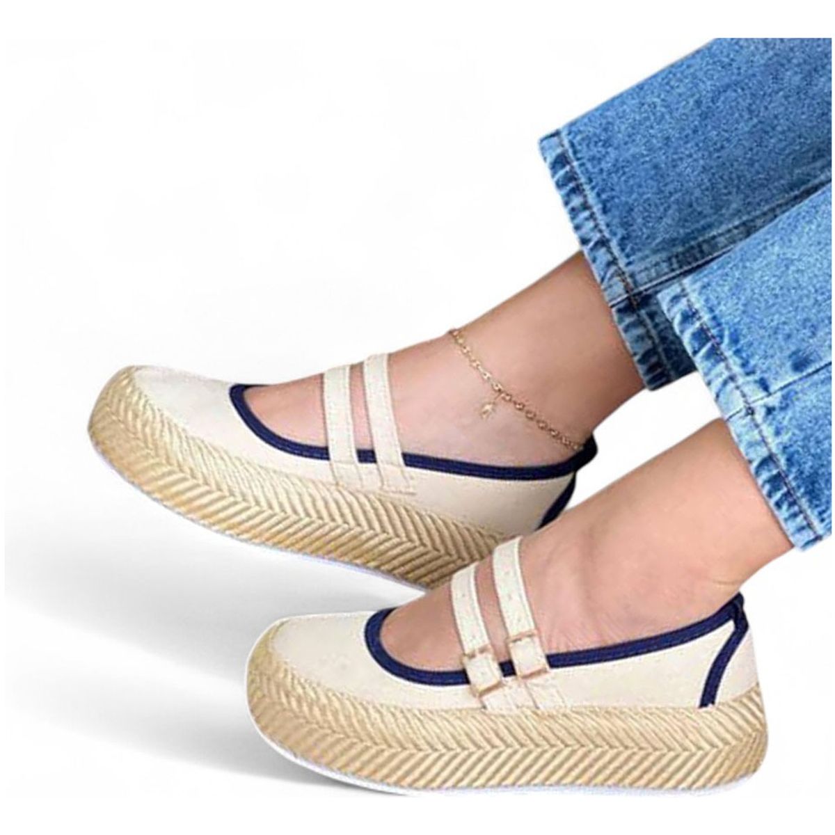 GENERICO - Sandalia Mujer Casual 2086L-48 Color Beige