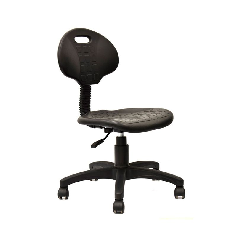 OFIDEAS - Silla Cajero Twing Fija Giratoria Con Ruedas Color Negro Ofideas