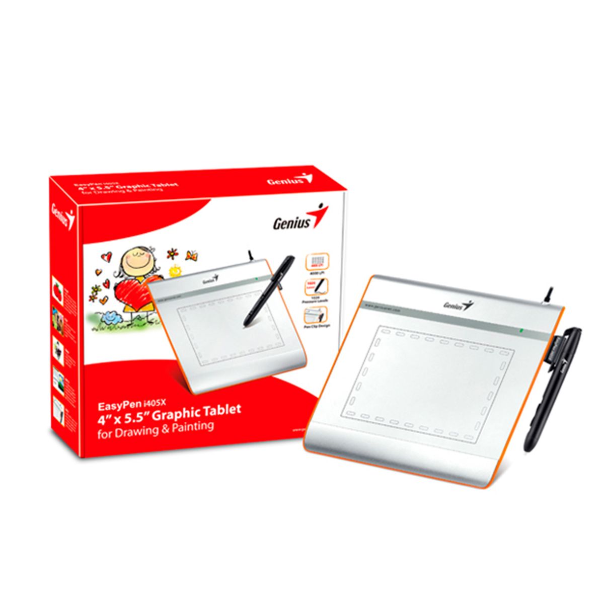 GENIUS - Tableta Grafica Digitalizadora Genius Easypen I405X- 2560 LPI