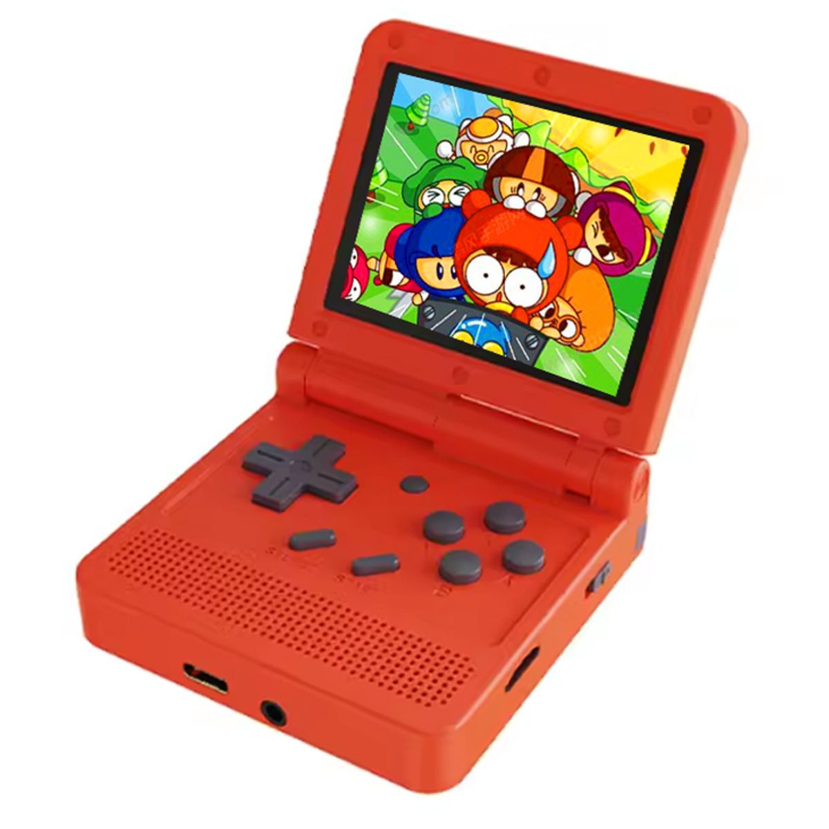 OVOTOUMI - Consola de videojuegos V90 de pulgadas videoconsola portátil Rojo