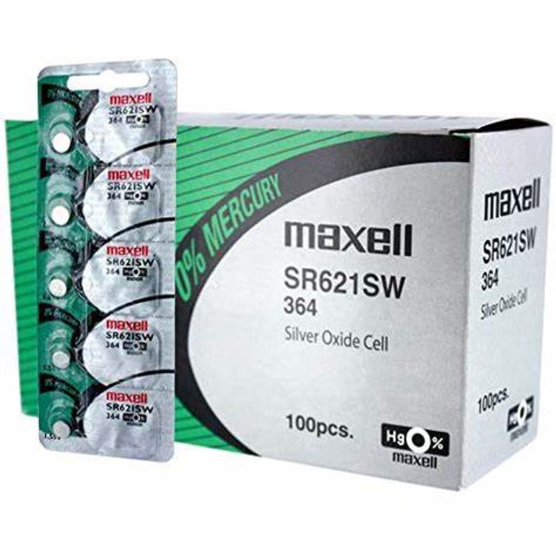 MAXELL - Pila de Reloj Blister X 5 SR621SW MAXELL