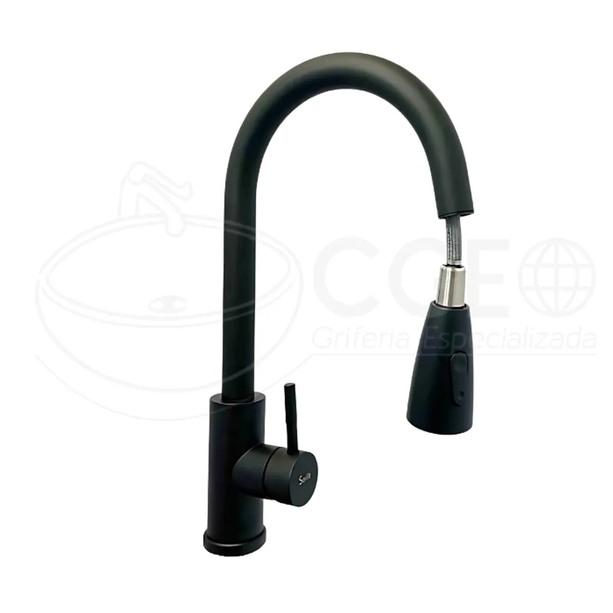 GENERICO - MEZCLADORA DE COCINA EXTRAIBLE NEGRO  FA-BK22809