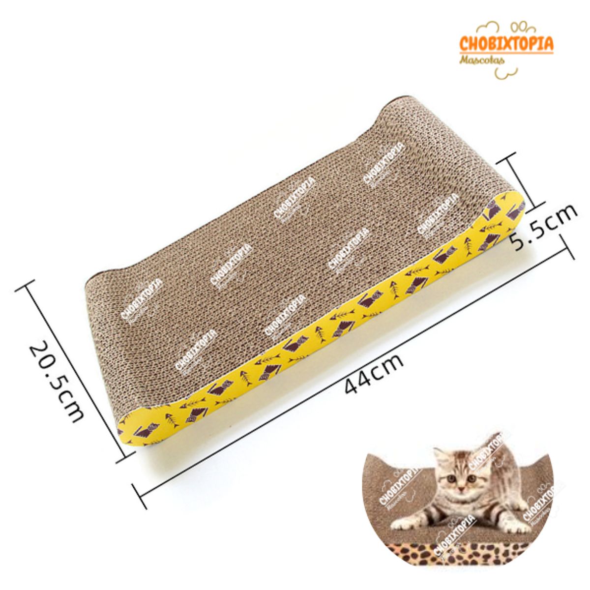 GENERICO - RASCADOR PARA GATOS CAMITA CON BORDES