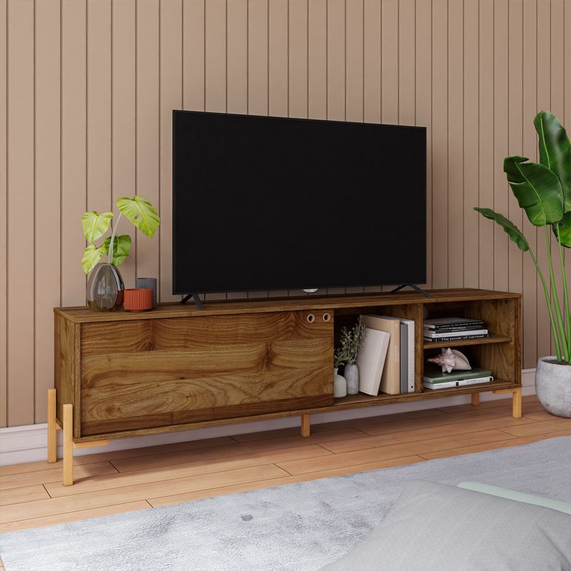 BRV MOVEIS - STAND TV SAM 51X33X185 CM MARRÓN
