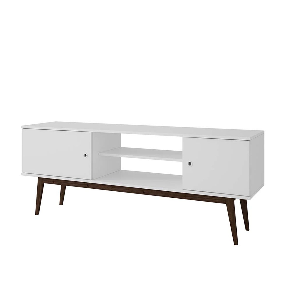 BRV MOVEIS - Stand TV Zaid 58X150X38 cm Blanco y Negro