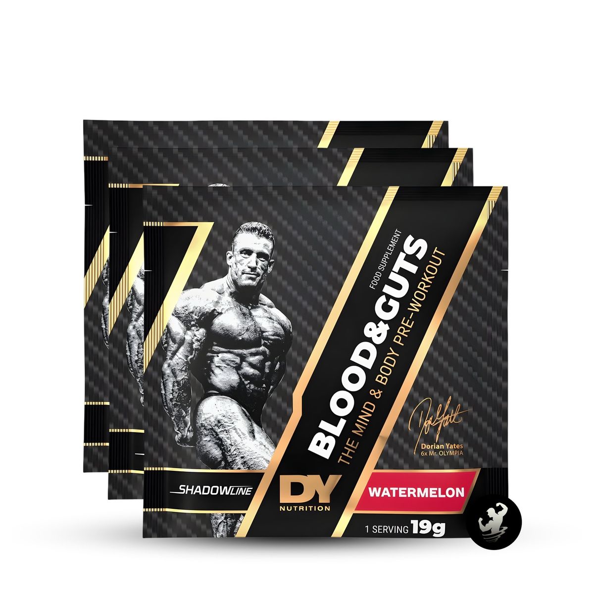 DORIAN YATES - Pre Entreno Blood and Guts 03 sachets 02 serv - Watermelon