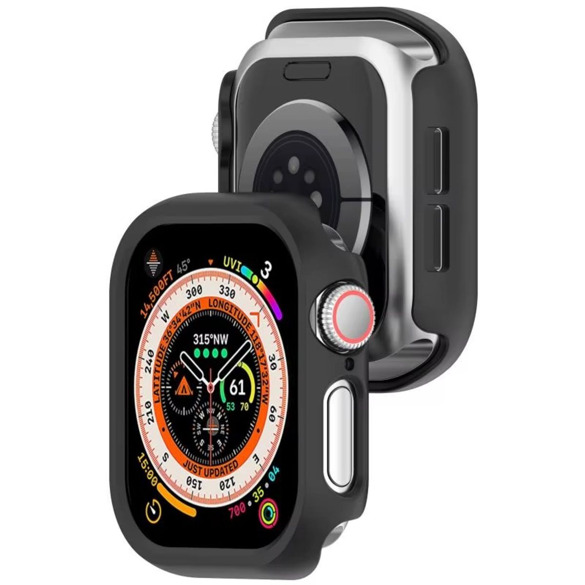 GENERICO - Case Bumper para APPLE WATCH ULTRA 42mm - Serie 10 - Negro