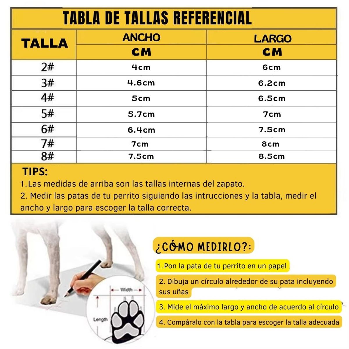 GENERICO - Zapatos para Perros Resistentes TODO TERRENO Talla 7