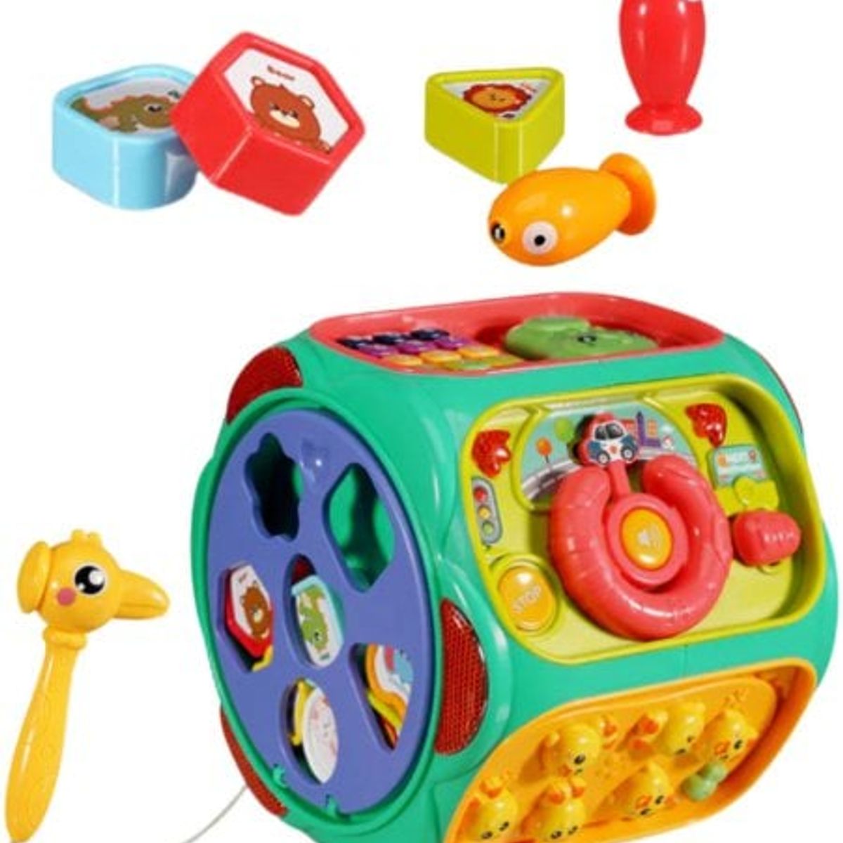 GENERICO - Juguete educativo cubo interactivo multifuncional 8 en 1