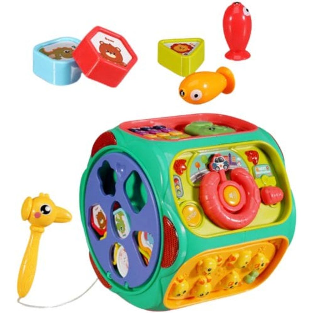 GENERICO - Juguete educativo cubo interactivo multifuncional 8 en 1