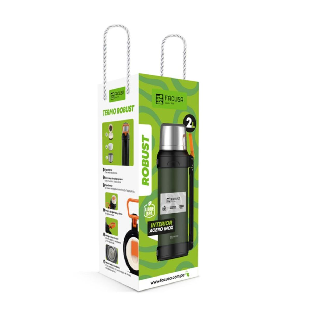 FACUSA - TERMO FACUSA 2LT VERDE