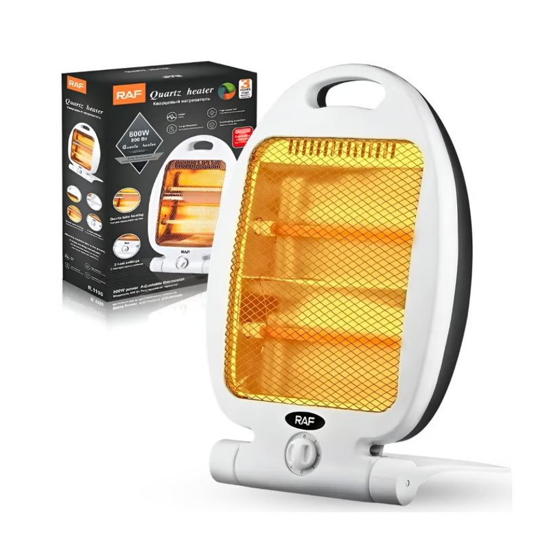 RAFF - Calefactor Calentador Eléctrico Estufa Halógeno RAF 800w