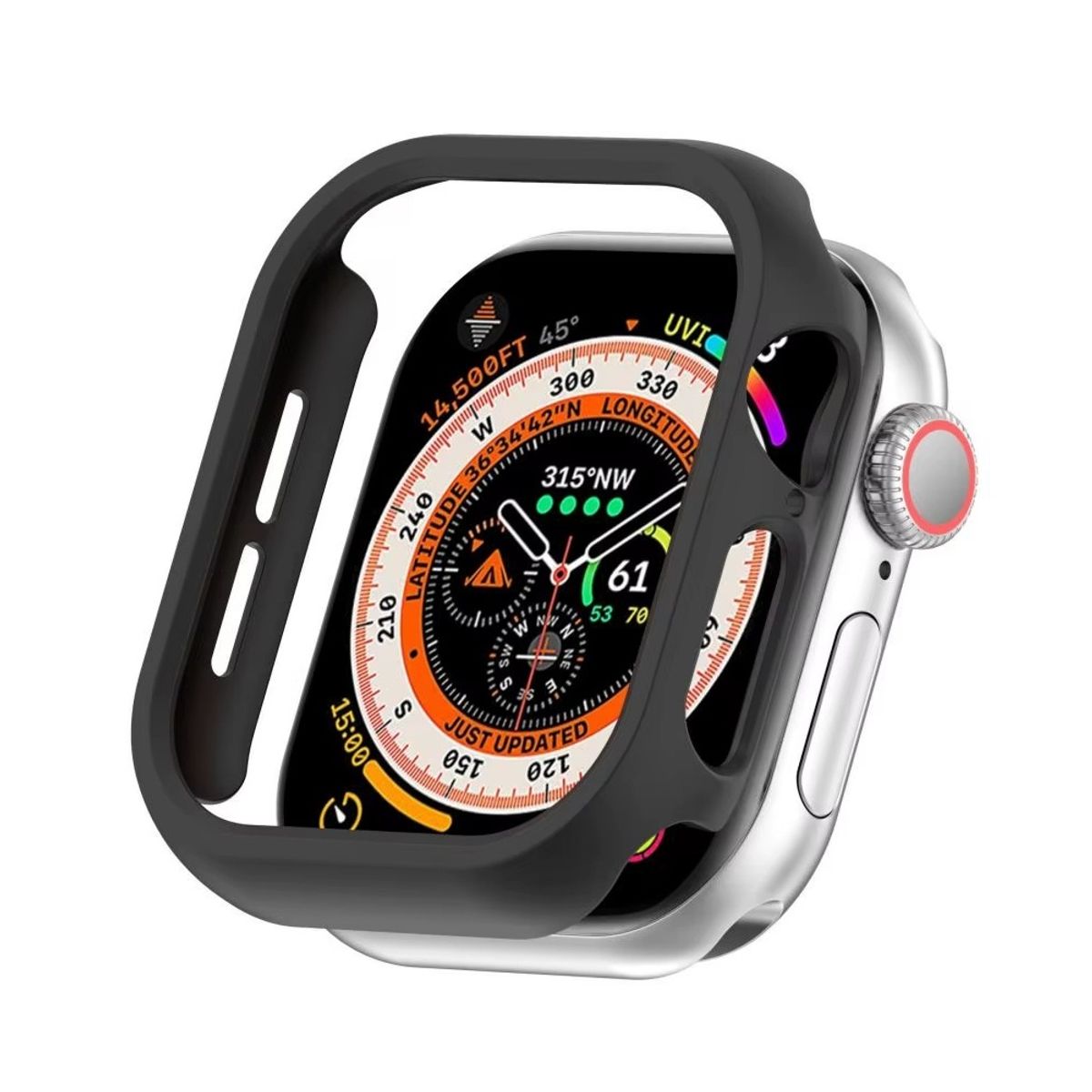 GENERICO - Case Bumper para APPLE WATCH 46mm - Serie 10 - Negro